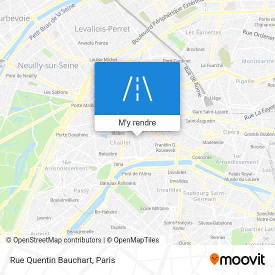 Rue Quentin Bauchart plan