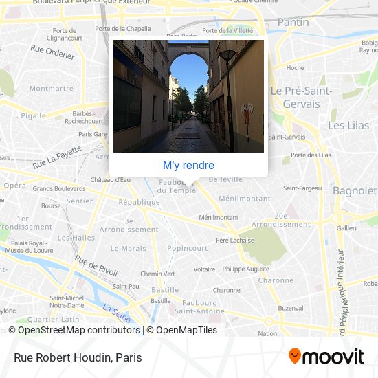 Rue Robert Houdin plan