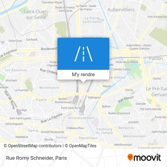 Rue Romy Schneider plan