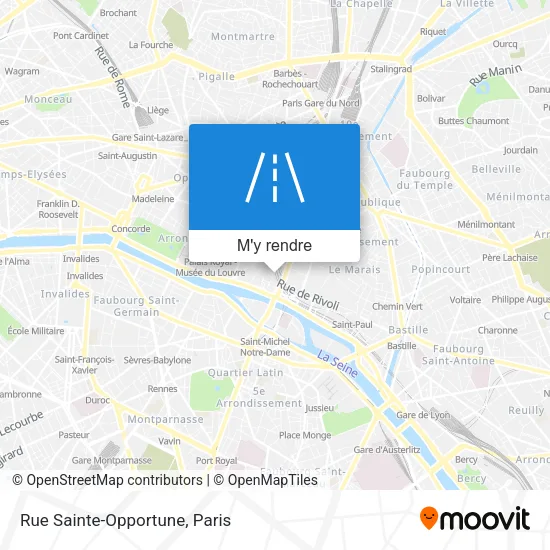Rue Sainte-Opportune plan