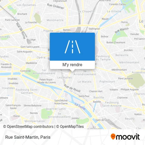 Rue Saint-Martin plan