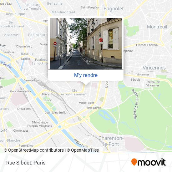 Rue Sibuet plan