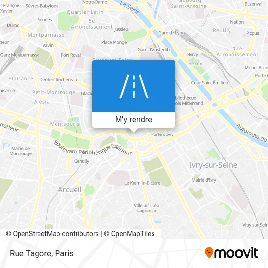 Rue Tagore plan