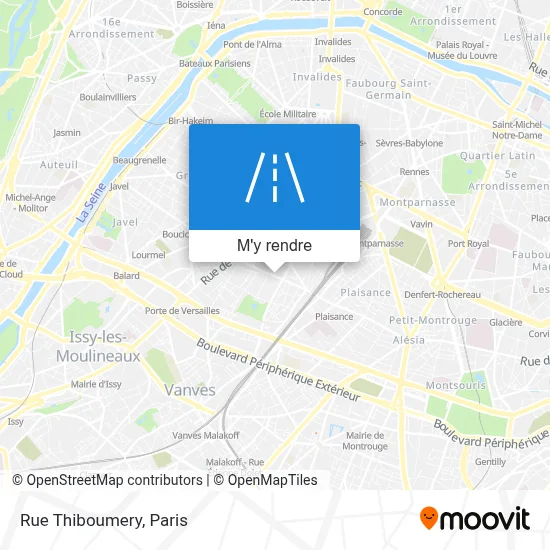 Rue Thiboumery plan