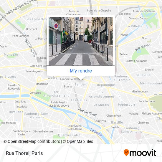 Rue Thorel plan