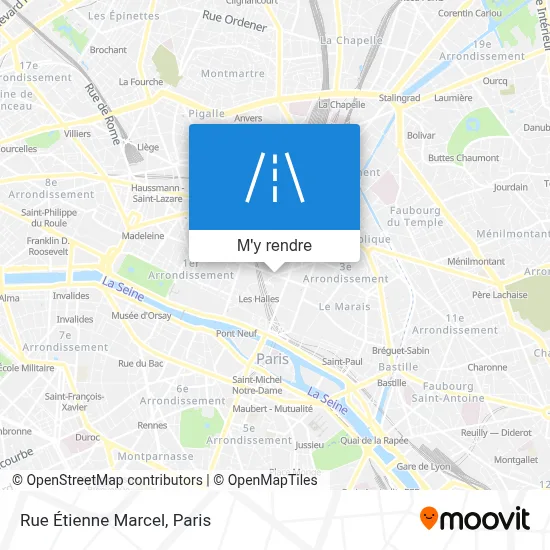 Rue Étienne Marcel plan
