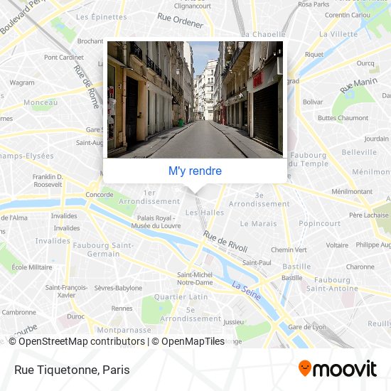 Rue Tiquetonne plan