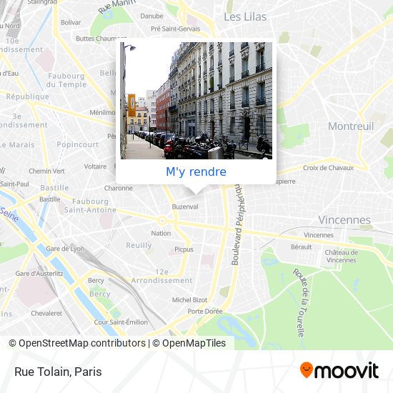 Rue Tolain plan