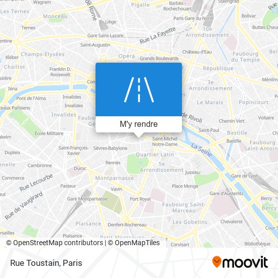 Rue Toustain plan