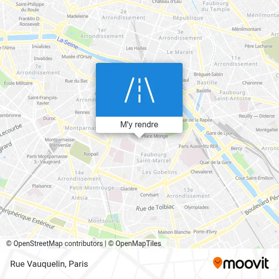 Rue Vauquelin plan