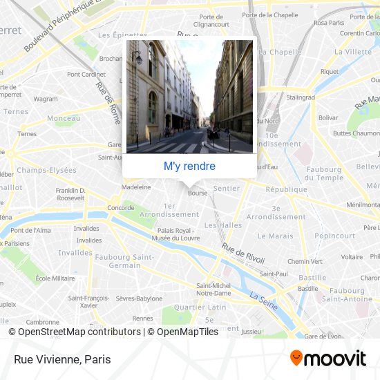 Rue Vivienne plan