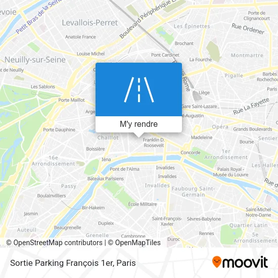 Sortie Parking François 1er plan