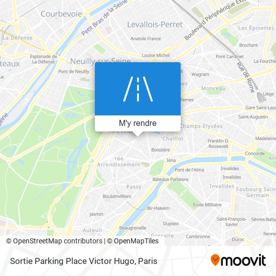 Sortie Parking Place Victor Hugo plan
