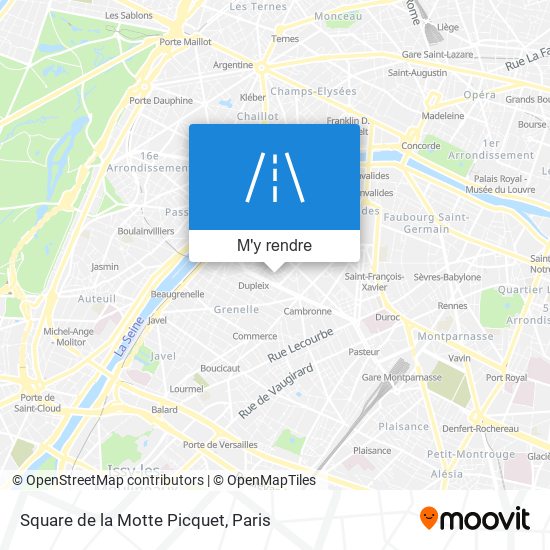 Square de la Motte Picquet plan