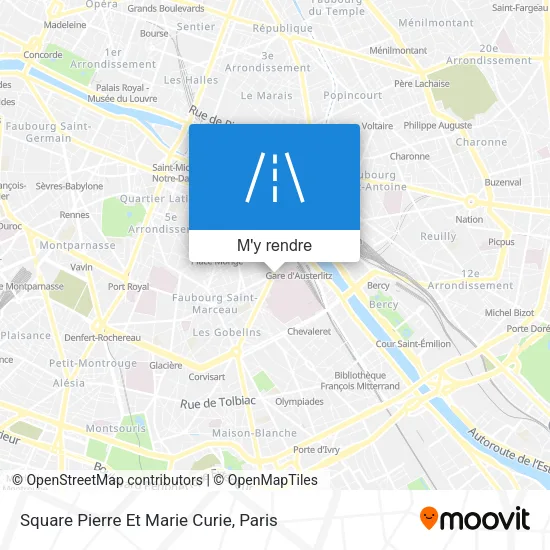 Square Pierre Et Marie Curie plan