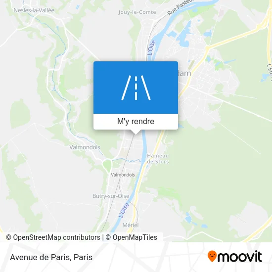 Avenue de Paris plan