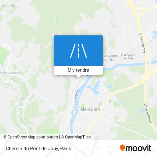 Chemin du Pont de Jouy plan