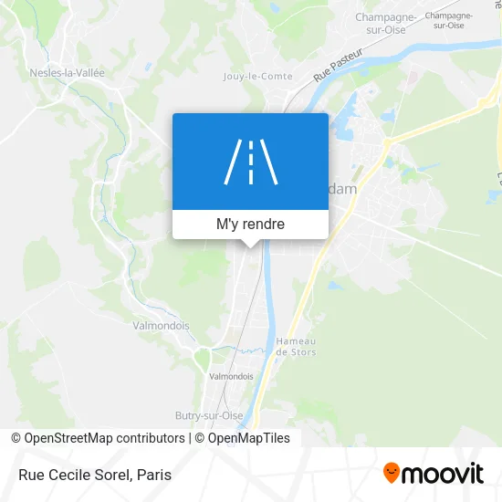 Rue Cecile Sorel plan