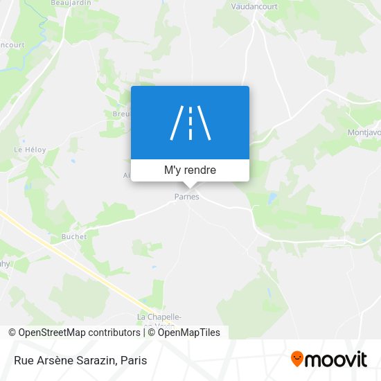 Rue Arsène Sarazin plan
