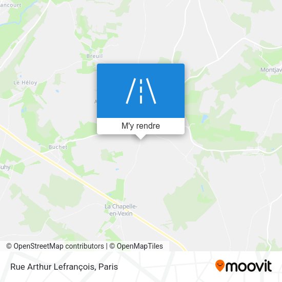 Rue Arthur Lefrançois plan