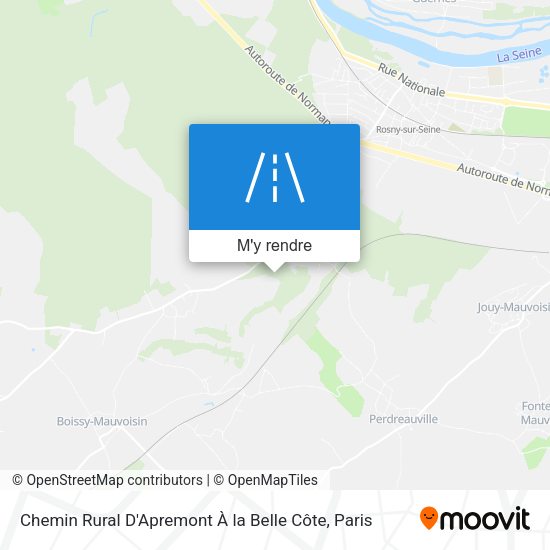 Chemin Rural D'Apremont À la Belle Côte plan
