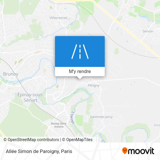 Allée Simon de Paroigny plan