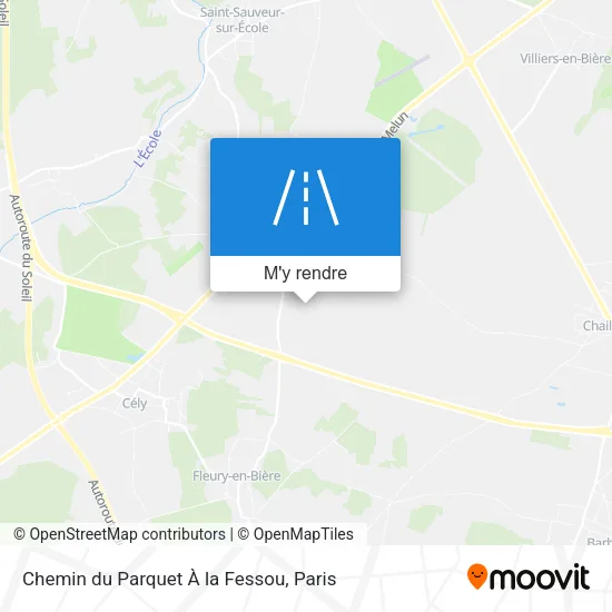 Chemin du Parquet À la Fessou plan