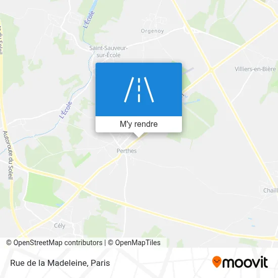 Rue de la Madeleine plan
