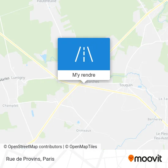 Rue de Provins plan