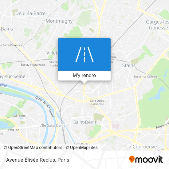 Avenue Élisée Reclus plan