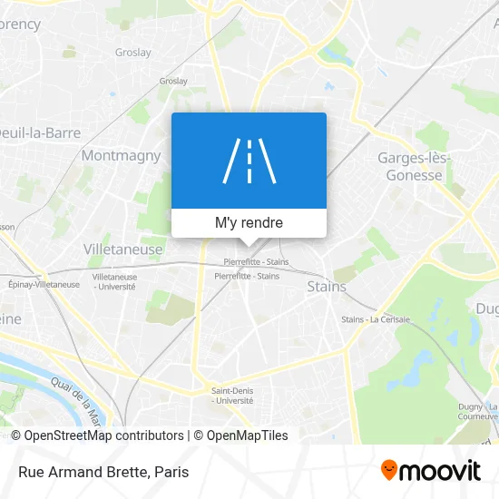 Rue Armand Brette plan