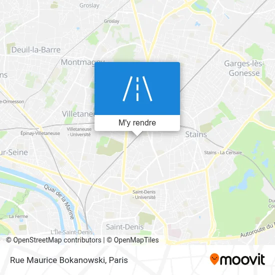 Rue Maurice Bokanowski plan