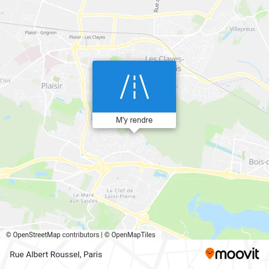 Rue Albert Roussel plan