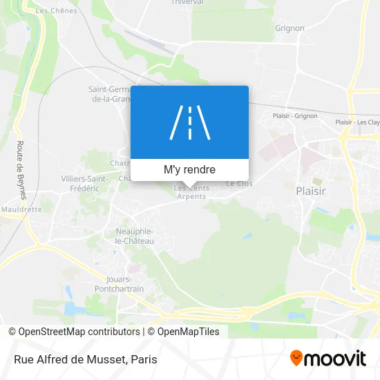 Rue Alfred de Musset plan