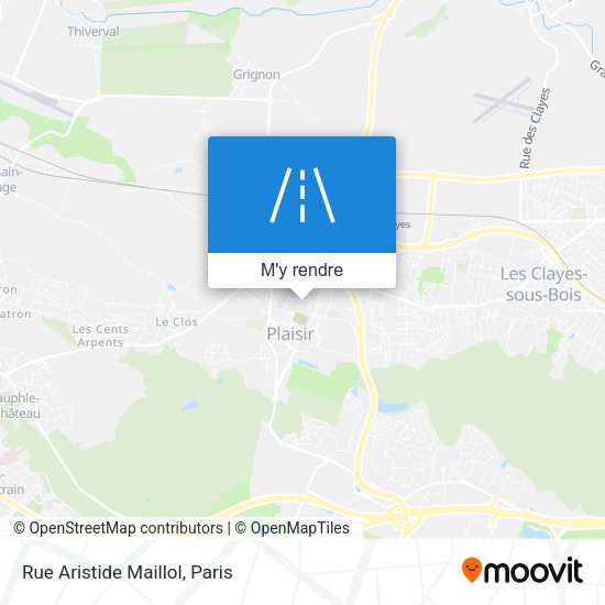 Rue Aristide Maillol plan