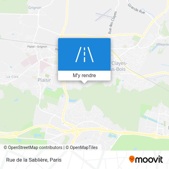Rue de la Sablière plan