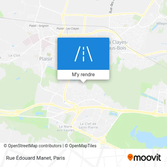 Rue Édouard Manet plan