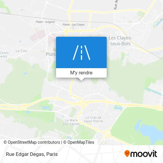 Rue Edgar Degas plan