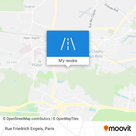 Rue Friedrich Engels plan