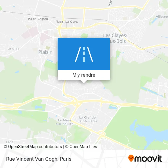 Rue Vincent Van Gogh plan