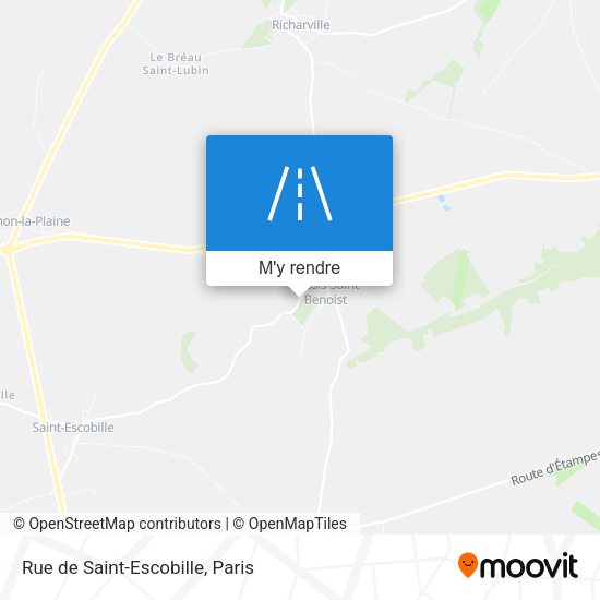 Rue de Saint-Escobille plan