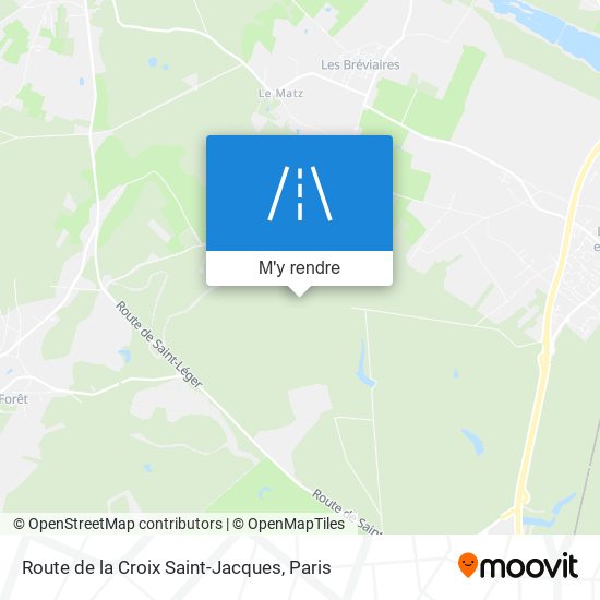 Route De La Croix Saint-Jacques plan