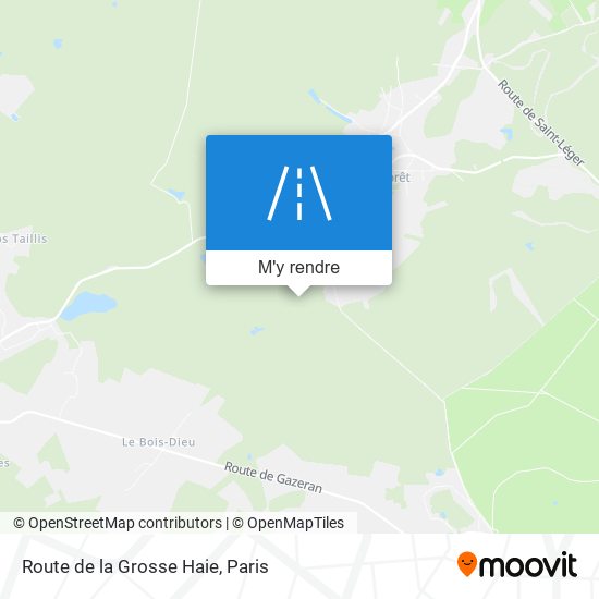 Route De La Grosse Haie plan