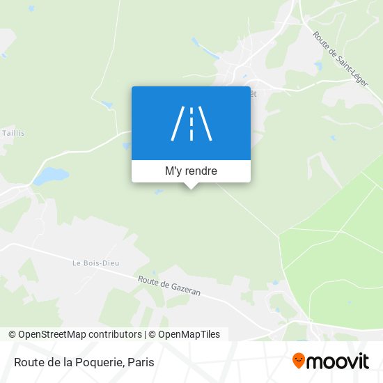 Route De La Poquerie plan
