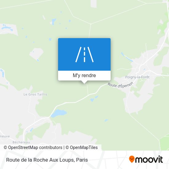 Route de la Roche Aux Loups plan