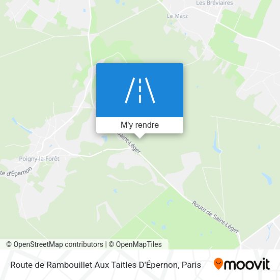 Route De Rambouillet Aux Taitles D'Épernon plan
