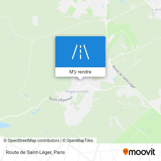 Route de Saint-Léger plan