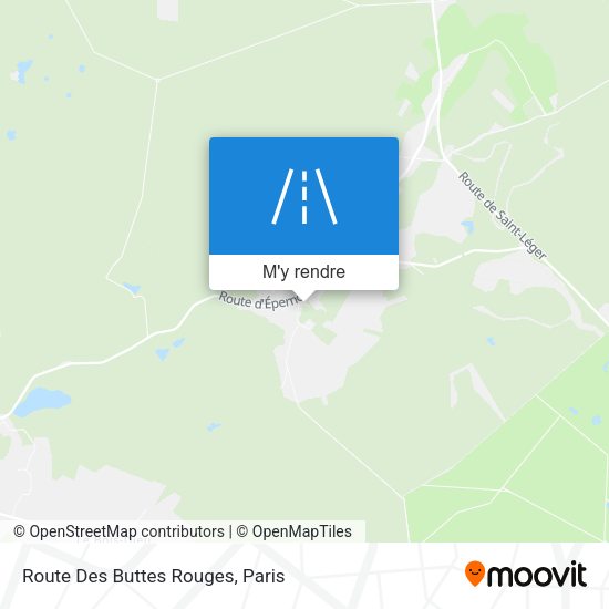 Route Des Buttes Rouges plan