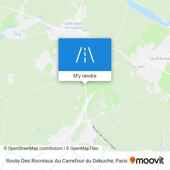 Route Des Rocréaux Au Carrefour du Débuché plan