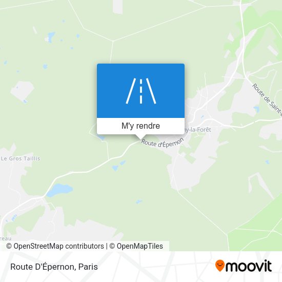 Route D'Épernon plan